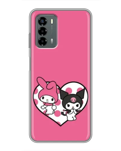 Чехол для Blade V40 Vita с картинкой «Kuromi и My Melody»
