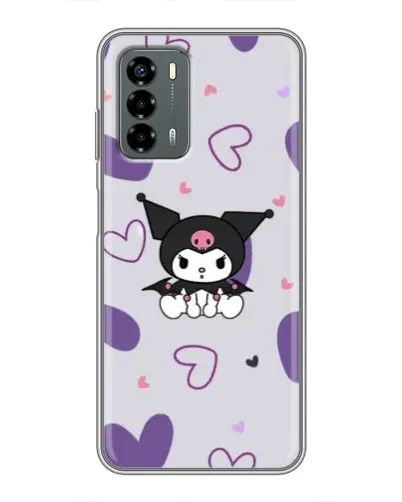 Чехол для Blade V40 Vita с картинкой «Kuromi и лавандовые сердца»
