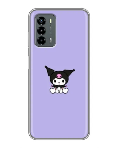 Чехол для Blade V40 Vita с картинкой «Kuromi — фиолетовый минимализм»
