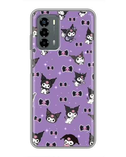 Чехол для Blade V40 Vita с картинкой «Kuromi — паттерн»
