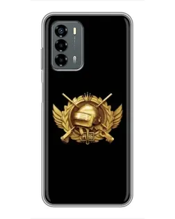 Чехол для Blade V40 Vita с картинкой «PUBG — оранжевый градиент»