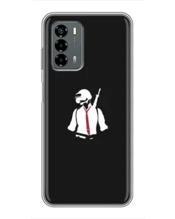 Чохол для Blade V40 Vita з картинкою «PUBG — силует воїна»