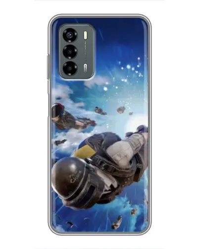 Чохол для Blade V40 Vita з картинкою «Десант PUBG — стрибок»