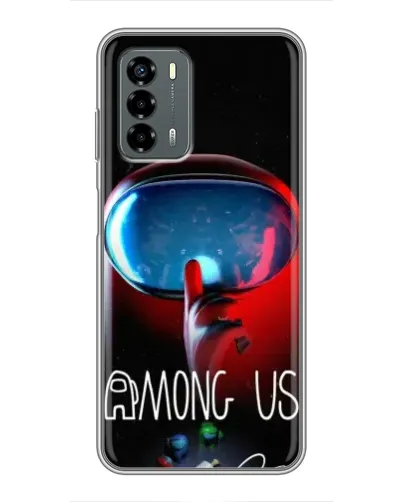 Чохол для Blade V40 Vita з картинкою «Червоний імпостер — макро»