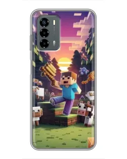 Чехол для Blade V40 Vita с картинкой «Стив на ферме»