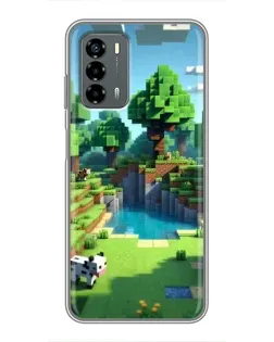 Чехол для Blade V40 Vita с картинкой «Minecraft летний день»