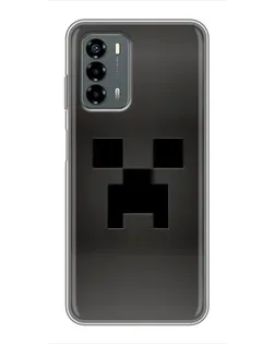 Чехол для Blade V40 Vita с картинкой «Черный крипер градиент»