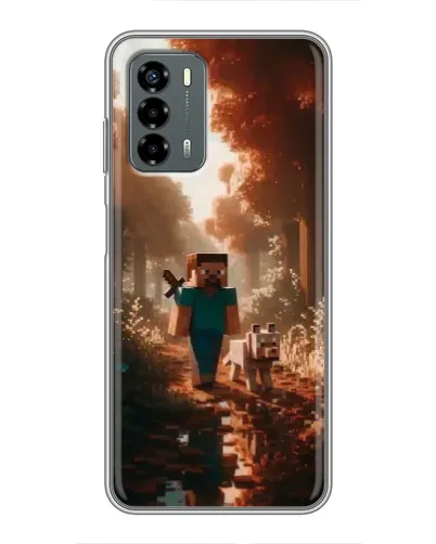 Чехол для Blade V40 Vita с картинкой «Стив в лесу» Чехол для Blade V40 Vita с картинкой «Стив в лесу»