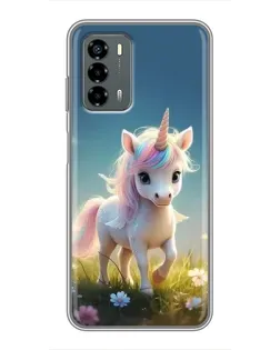 Чехол для Blade V40 Vita с картинкой «Единорог на поляне»