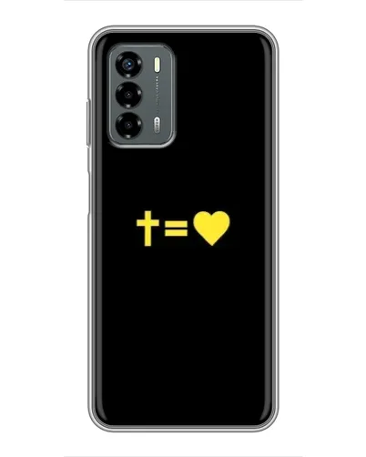 Чехол для Blade V40 Vita с картинкой «Сердце и Крест»