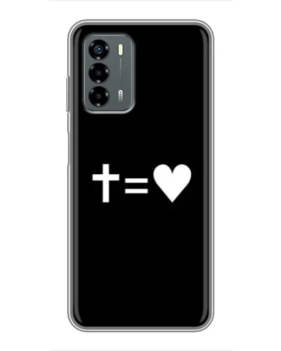 Чехол для Blade V40 Vita с картинкой «Крест и Сердце»