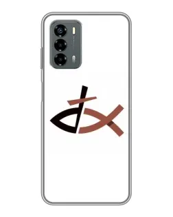 Чехол для Blade V40 Vita с картинкой «Рыба и крест»