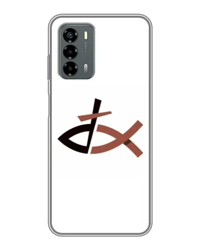 Чехол для Blade V40 Vita с картинкой «Рыба и крест»