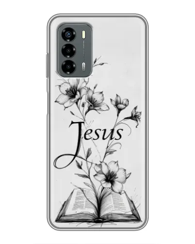 Чехол для Blade V40 Vita с картинкой «Цветы и Библия»