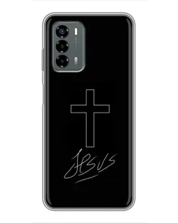 Чехол для Blade V40 Vita с картинкой «Графический крест Jesus»