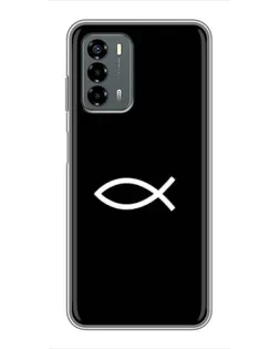 Чехол для Blade V40 Vita с картинкой «Символ рыбы Jesus»
