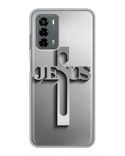 Чехол для Blade V40 Vita с картинкой «Металлический крест Jesus»