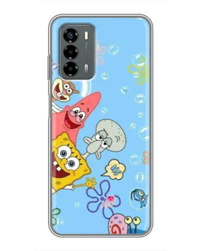 Чехол для Blade V40 Vita с картинкой «Веселые пузырьки»