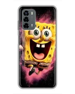 Чехол для Blade V40 Vita с картинкой «Взрывной Спанч Боб»