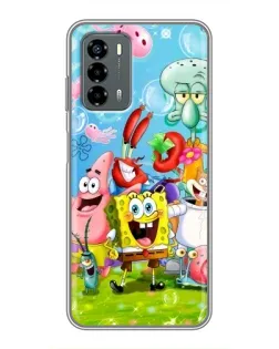 Чехол для Blade V40 Vita с картинкой «Губка Боб и друзья»