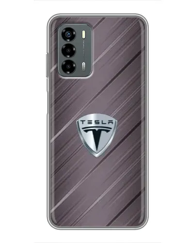 Чехол для Blade V40 Vita с картинкой «Металлическая текстура Tesla»