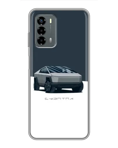 Чехол для Blade V40 Vita с картинкой «Серебристый Cybertruck Tesla»