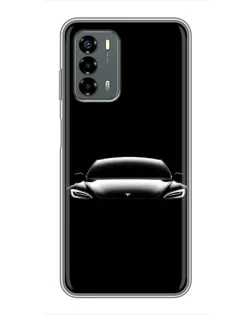Чехол для Blade V40 Vita с картинкой «Фары Tesla Night»