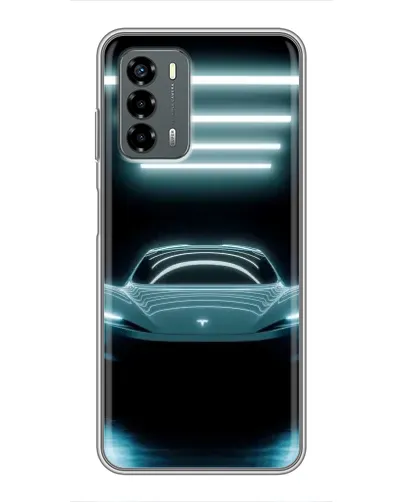 Чехол для Blade V40 Vita с картинкой «Tesla в неоне»