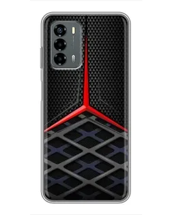 Чохол для Blade V40 Vita з картинкою «Mercedes Carbon Grid»