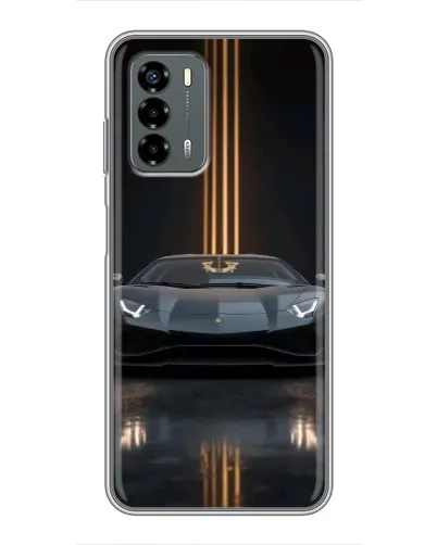 Чехол для Blade V40 Vita с картинкой «Lamborghini золотые линии»