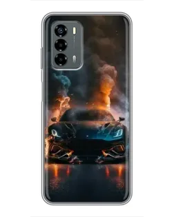 Чехол для Blade V40 Vita с картинкой «Lamborghini дымная эстетика»