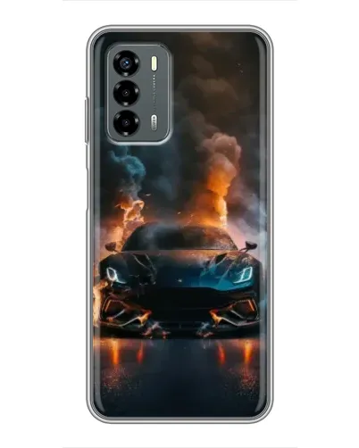 Чехол для Blade V40 Vita с картинкой «Lamborghini дымная эстетика»
