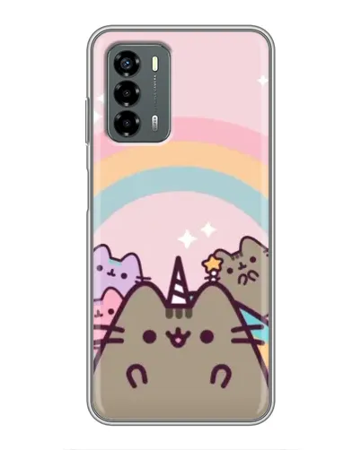 Чехол для Blade V40 Vita с картинкой «Единорог Pusheen»