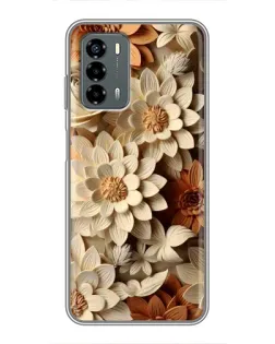 Чехол для Blade V40 Vita с картинкой «Бежевый флористический декор» Чехол для Blade V40 Vita с картинкой «Бежевый флористический декор»