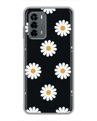 Чохол для Blade V40 Vita з картинкою «Ромашки на чорному»
