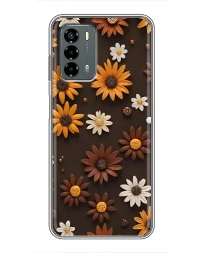 Чохол для Blade V40 Vita з картинкою «Візерунок з маленьких соняшників»
