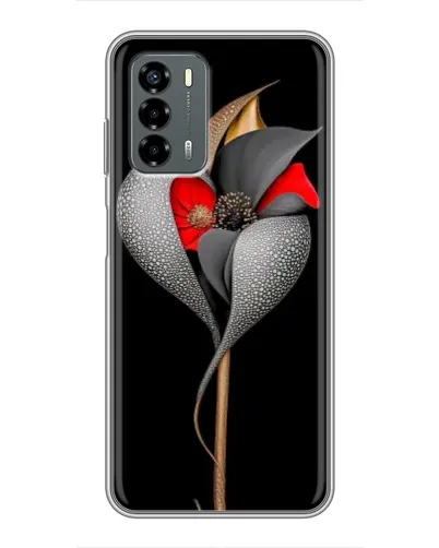 Чехол для Blade V40 Vita с картинкой «Серебряный фантазийный цветок» Чехол для Blade V40 Vita с картинкой «Серебряный фантазийный цветок»