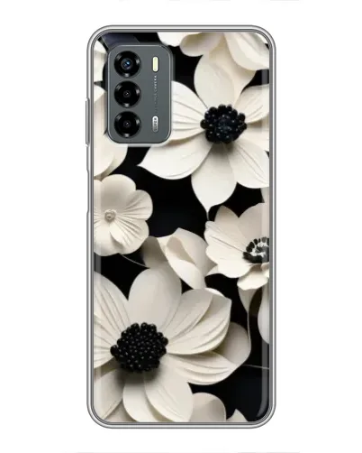 Чохол для Blade V40 Vita з картинкою «Об'ємні білі квіти»