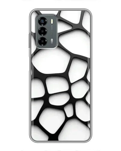 Чохол для Blade V40 Vita з картинкою «Біла об'ємна сітка»