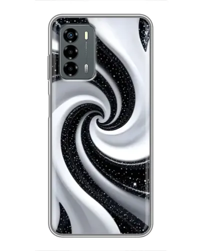 Чохол для Blade V40 Vita з картинкою «Чорно-біла спіраль»