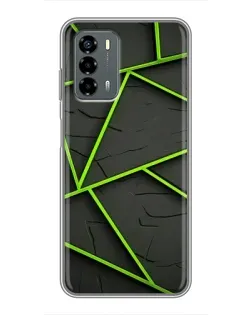 Чохол для Blade V40 Vita з картинкою «Зелені геометричні лінії»