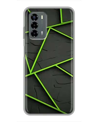 Чохол для Blade V40 Vita з картинкою «Зелені геометричні лінії»