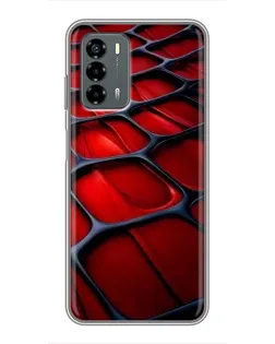 Чохол для Blade V40 Vita з картинкою «Червона глянцева сітка»