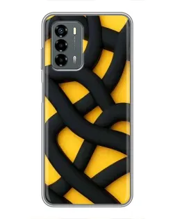Чохол для Blade V40 Vita з картинкою «Чорне жовте переплетення»