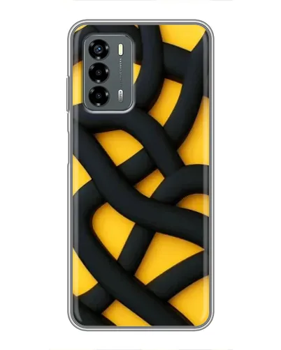 Чохол для Blade V40 Vita з картинкою «Чорне жовте переплетення»