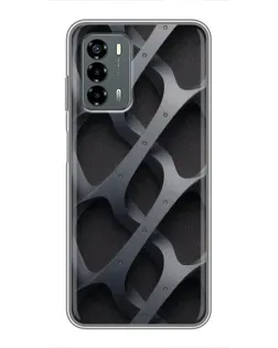 Чохол для Blade V40 Vita з картинкою «Об'ємне сіре плетіння»