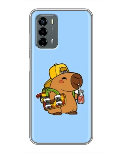 Чохол для Blade V40 Vita з картинкою «Капібара на скейті»