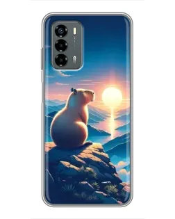 Чохол для Blade V40 Vita з картинкою «Захід сонця з капібарою»