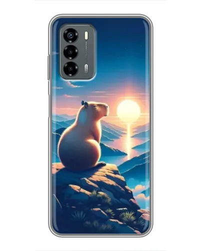 Чохол для Blade V40 Vita з картинкою «Захід сонця з капібарою»