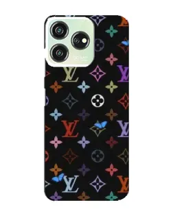 Чехол для ZTE Blade V50 Design с картинкой «Цветная монограмма LV»